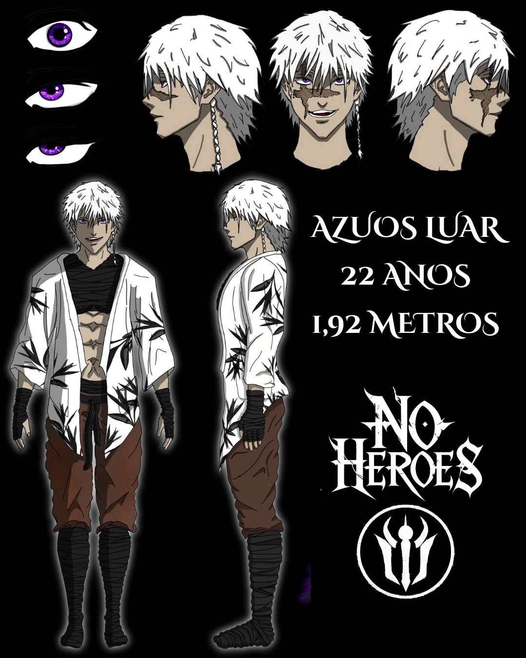 Concept de personagem — estética NoHeroes